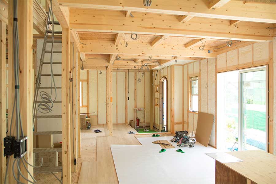 Home undergoing electrical rewiring in Raleigh, NC